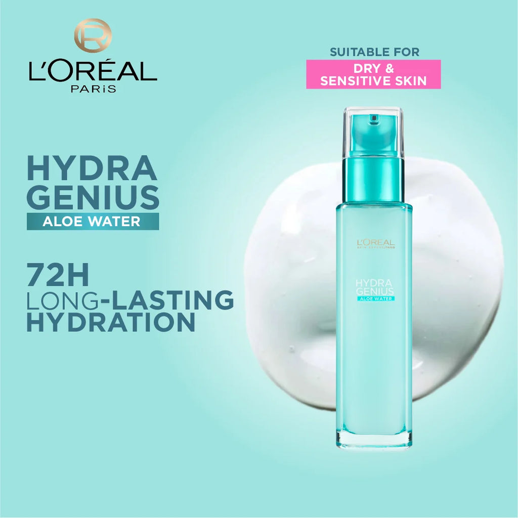 Hydra Genius Water-Based Gel Facial Moisturizer for Dry & Sensitive Skin