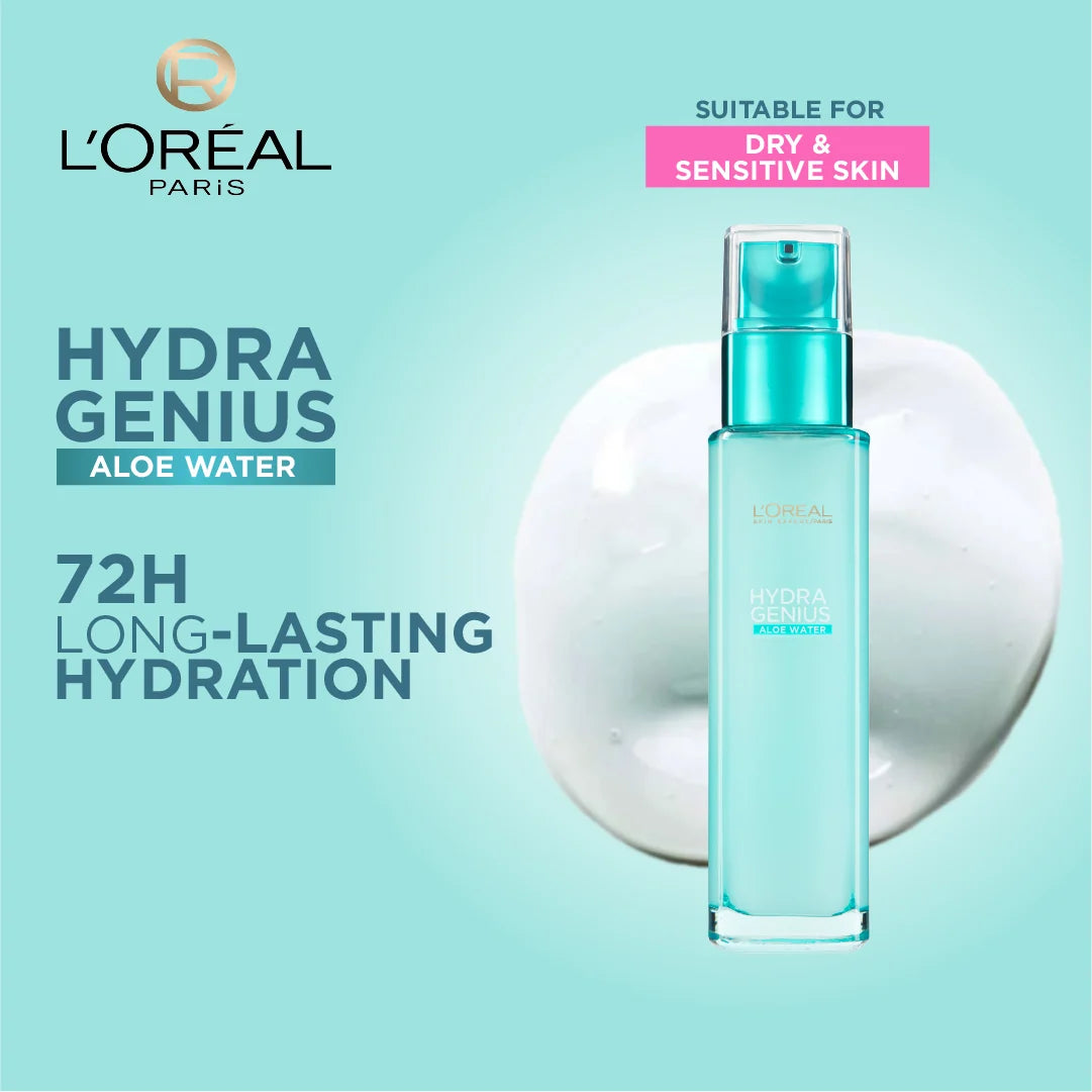 Hydra Genius Water-Based Gel Facial Moisturizer for Dry & Sensitive Skin