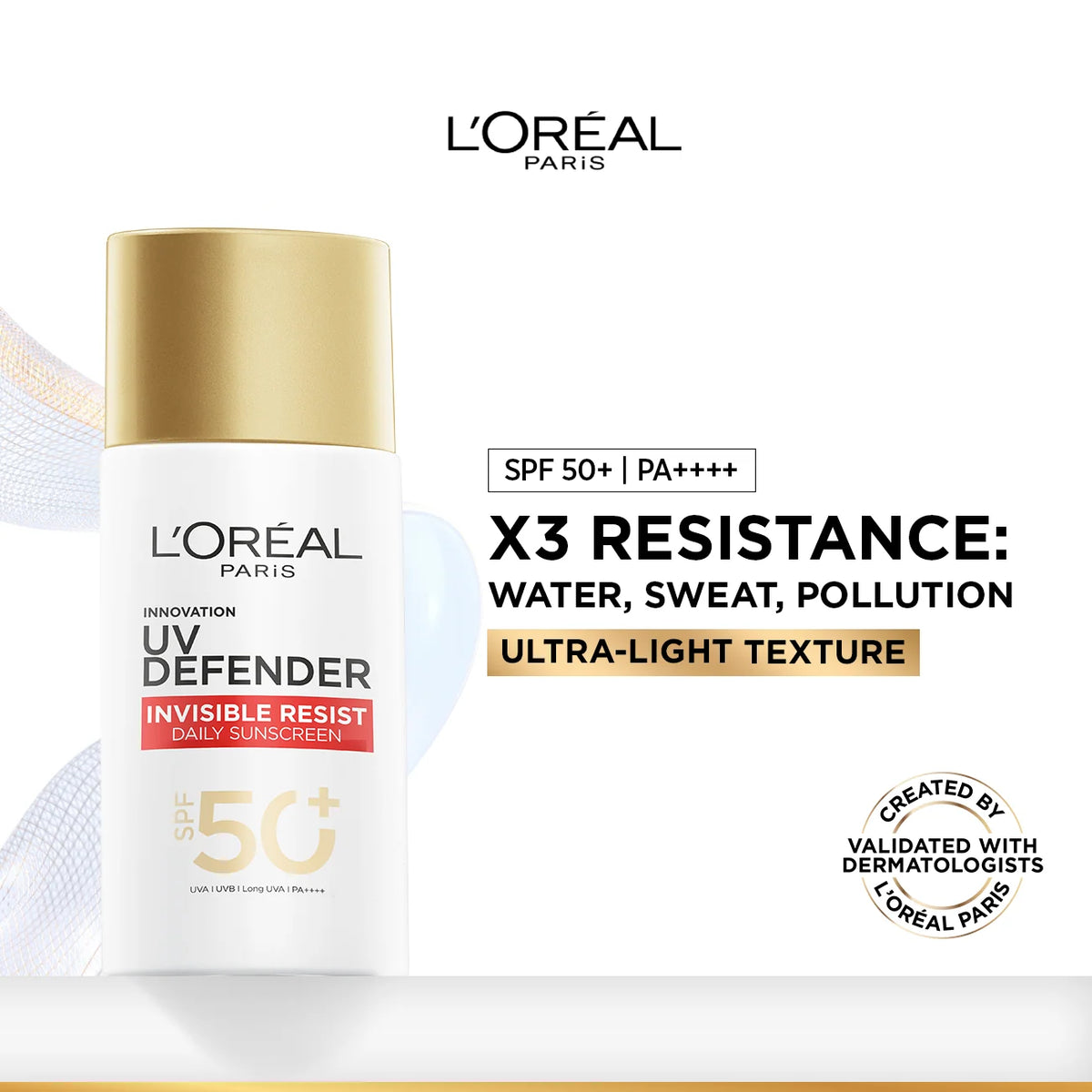 UV Defender Invisible Resist Sunscreen SPF50+