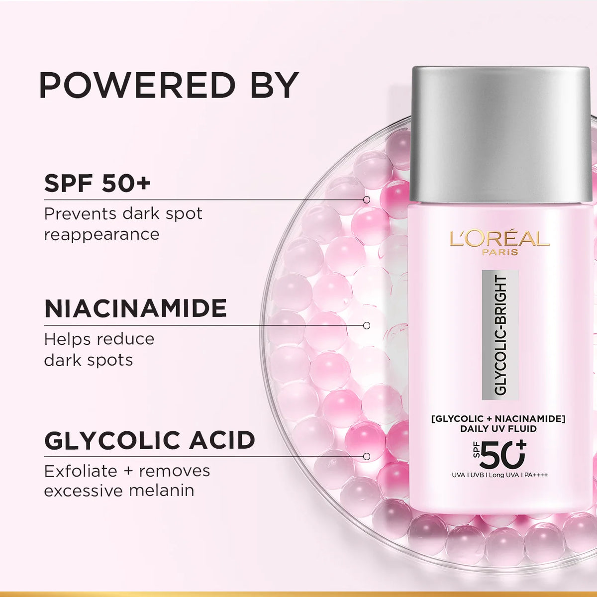 Glycolic Bright Anti-Dark Spot Daily UV Fluid SPF 50+