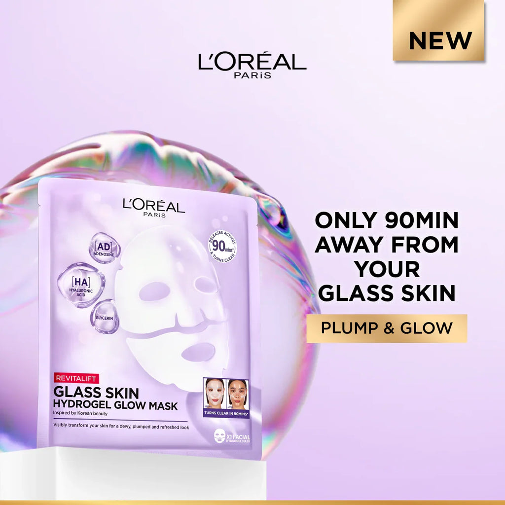 Revitalift Glass Skin Hydrogel Glow Mask