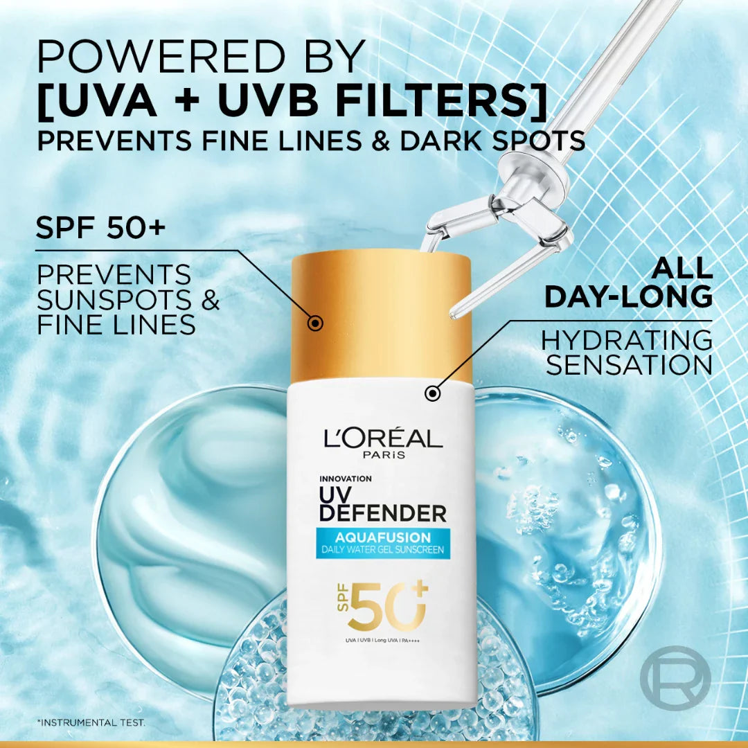 UV Defender Aquafusion Daily Water Gel Sunscreen