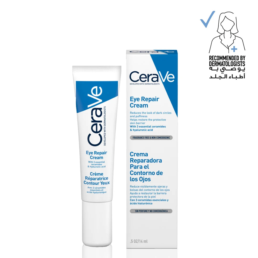 Cerave Eye Repair Cream for Dark Circles and Puffiness with Hyaluronic Acid - 14mL