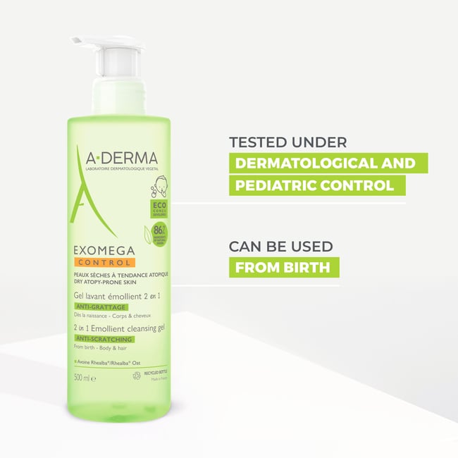 EXOMEGA Control 2 in 1 Emollient Cleansing Gel