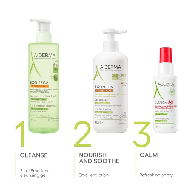 EXOMEGA Control 2 in 1 Emollient Cleansing Gel