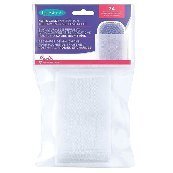 LANSINOH Refill Pack x 24 Hygiene Sleeves For Cold & Warm Post-Birth Relief Pads