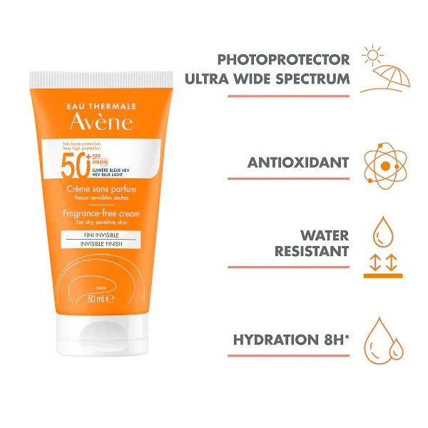 SOINS SOLAIRES Fragrance-Free Invisible Cream SPF50+