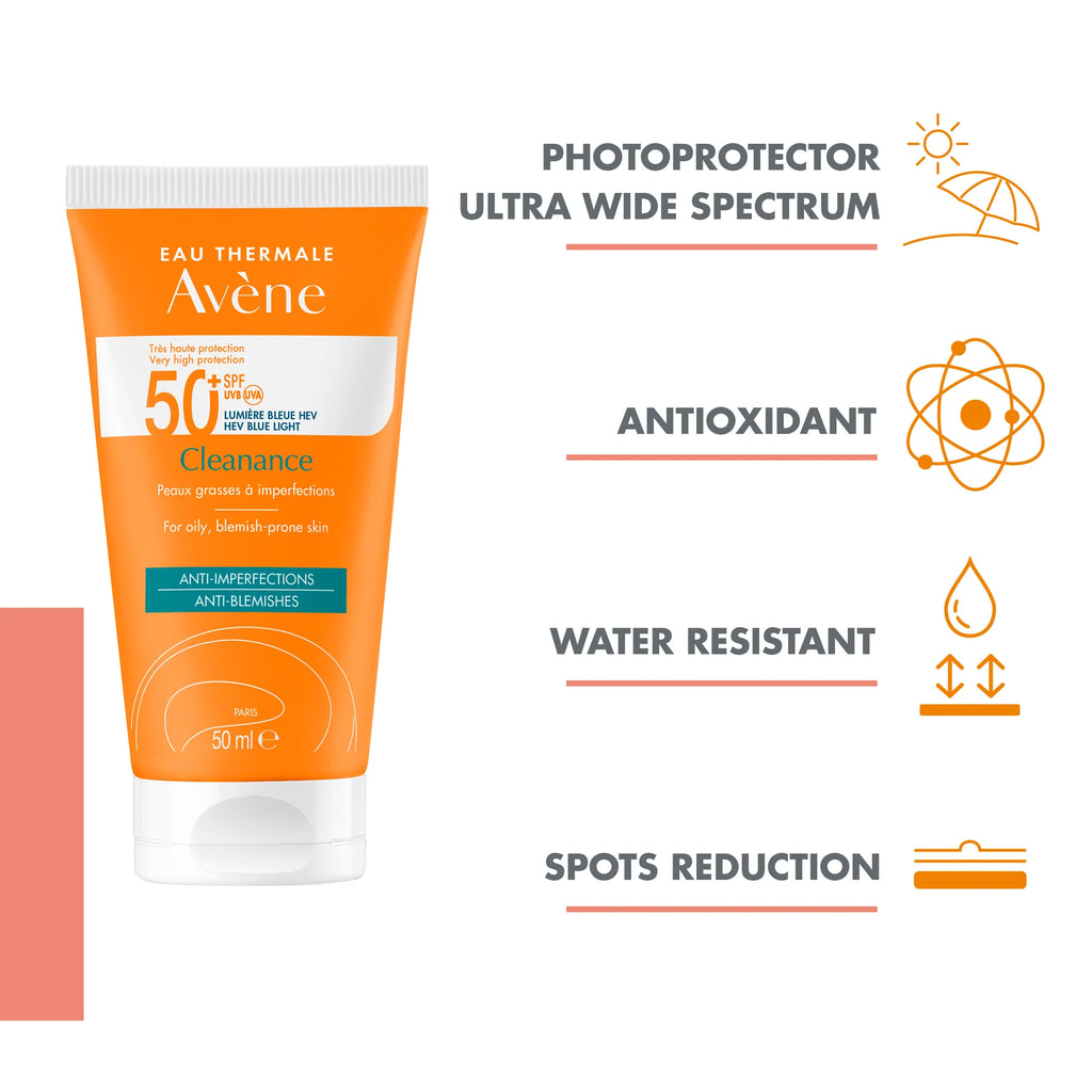 SOINS SOLAIRES Cleanance Sunscreen SPF50+