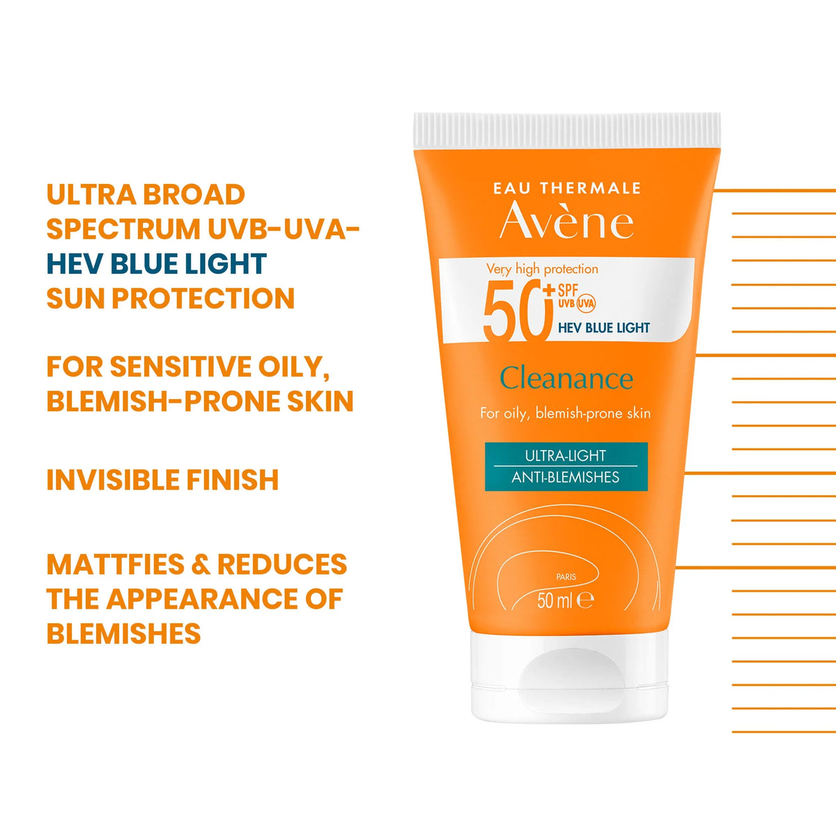 SOINS SOLAIRES Cleanance Sunscreen SPF50+