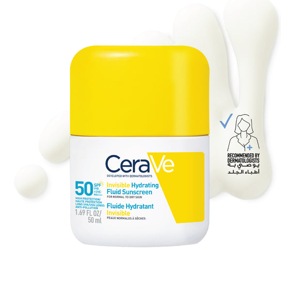 CeraVe Invisible Hydrating Fluid Sunscreen SPF50+